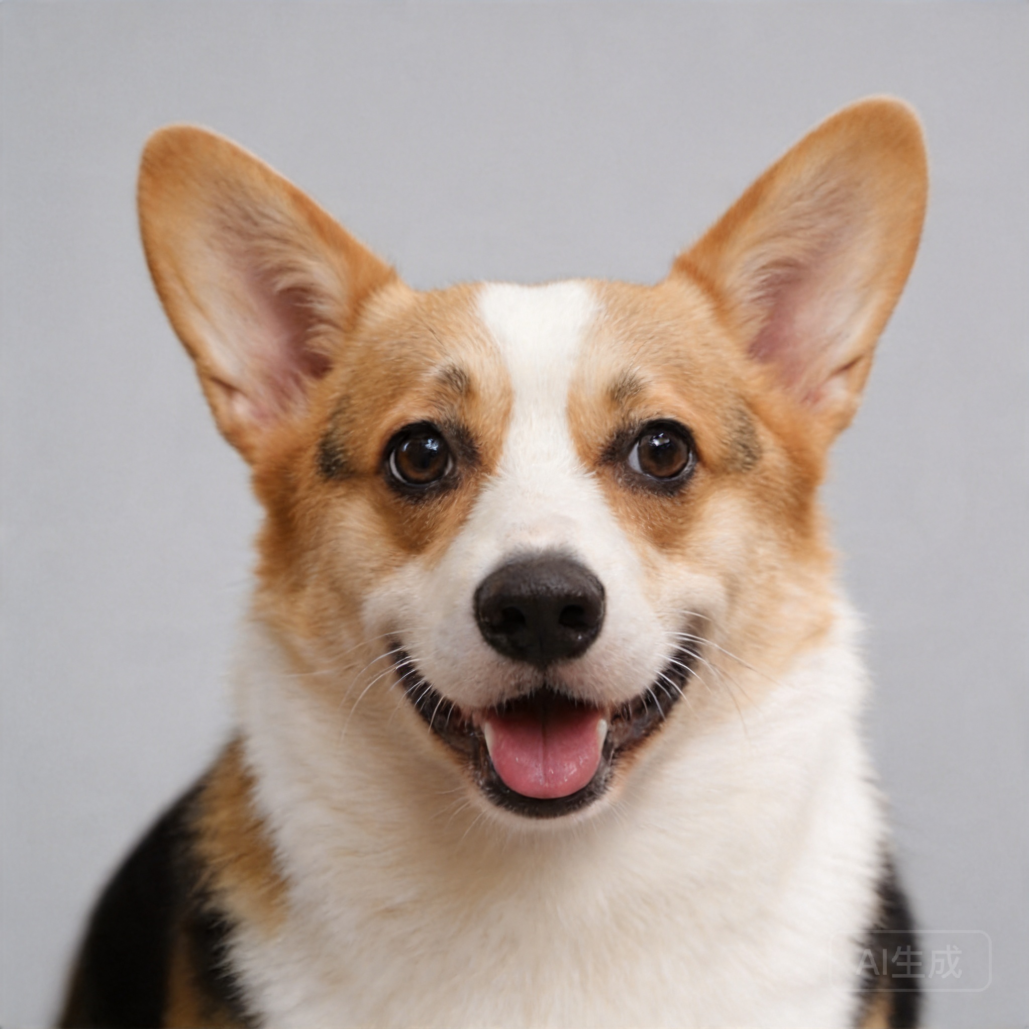 AI-generated professional dog ID portrait with clean background - ideal for pet passport, vet records, and official documentation